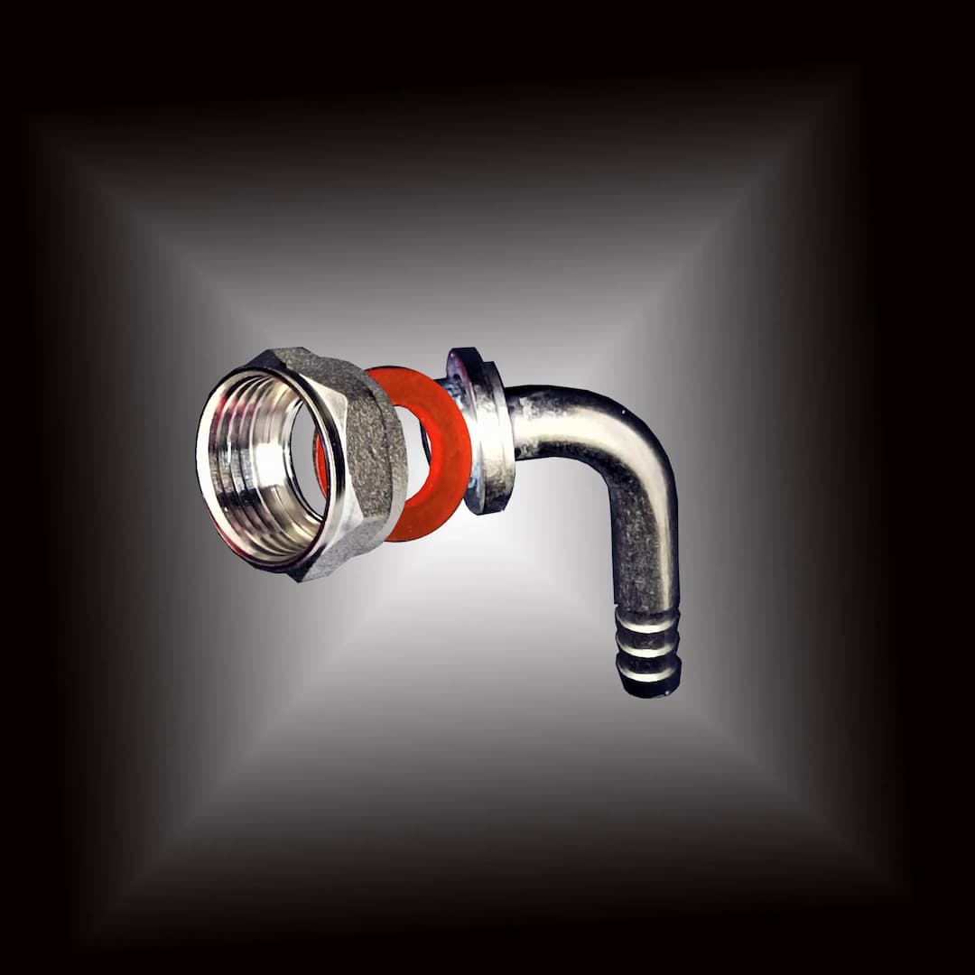 Комплект штуцерный изогнутый 90 градусов.