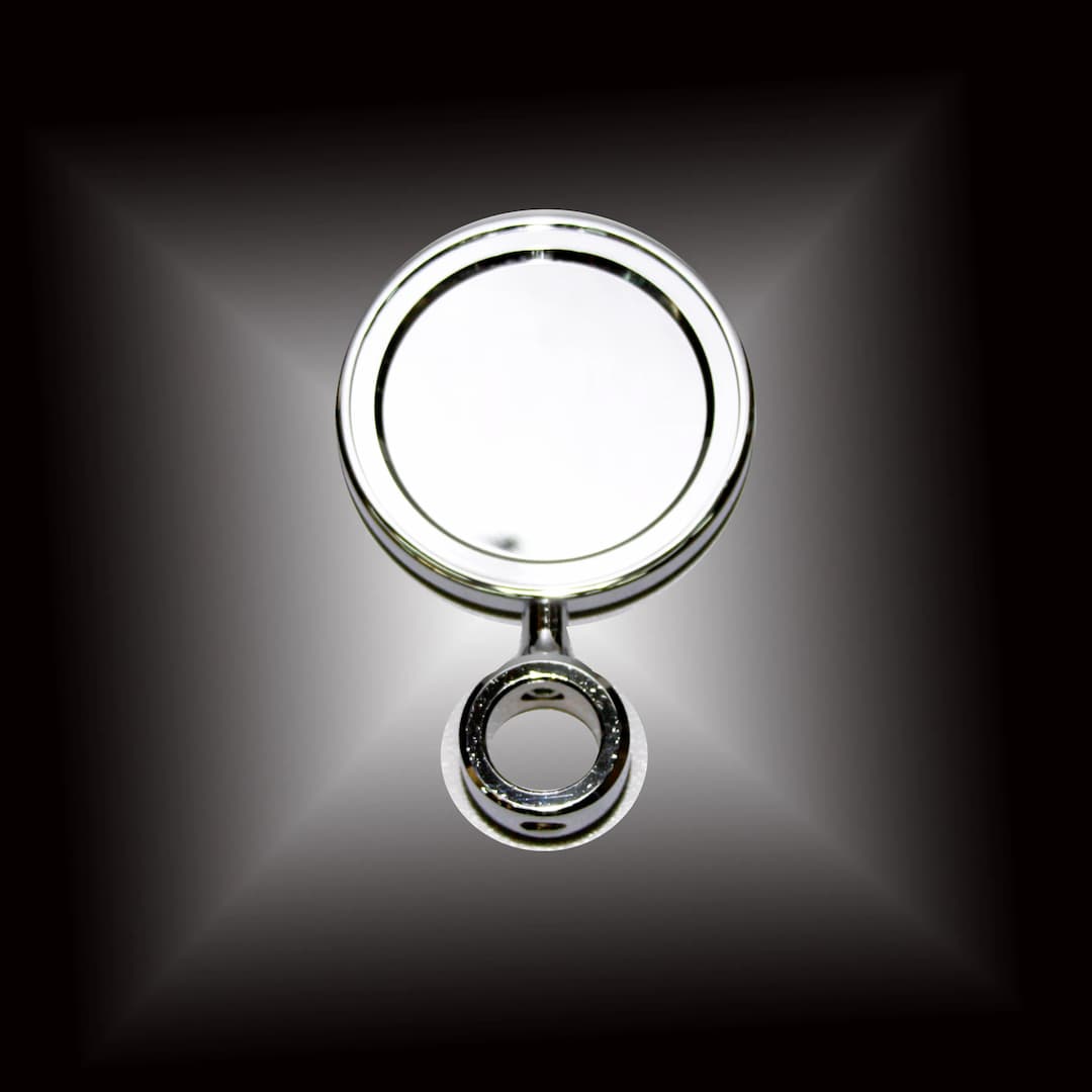 Медальон D80 металлический, кор ножка Chrome