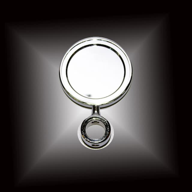 Медальон D80 металлический, кор ножка Chrome