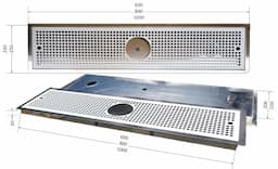 Каплесборник встраиваемый 1030 х 250 х 30 мм. (копия) 2