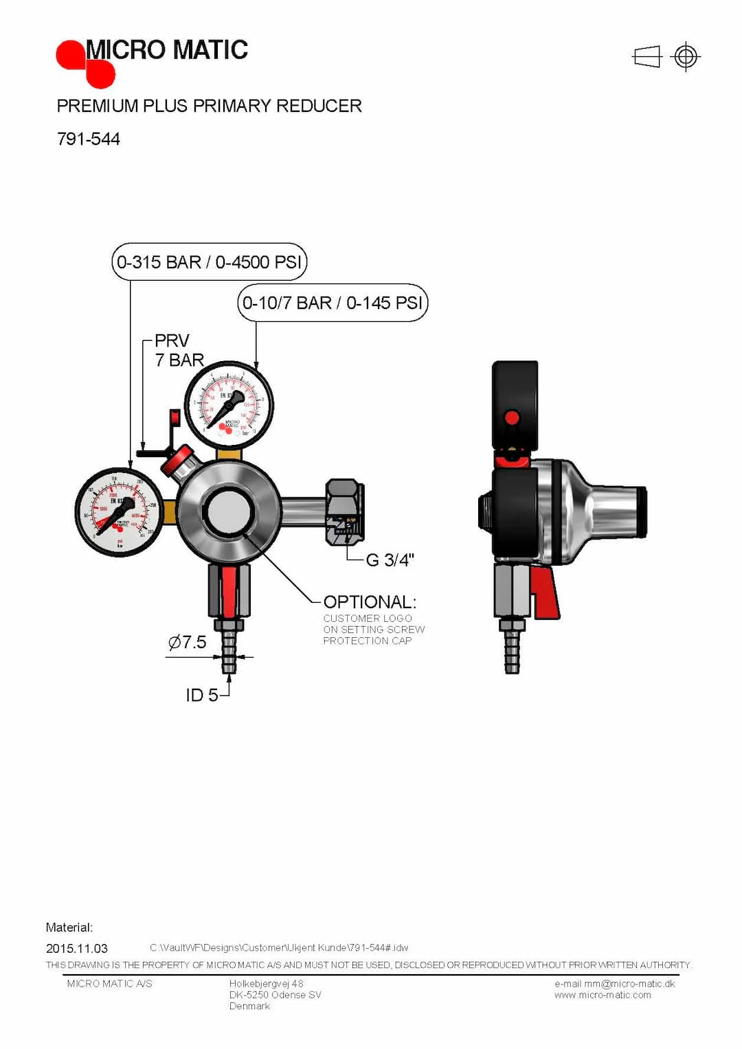 Редуктор Premium PLUS MicroMatic (Дания)