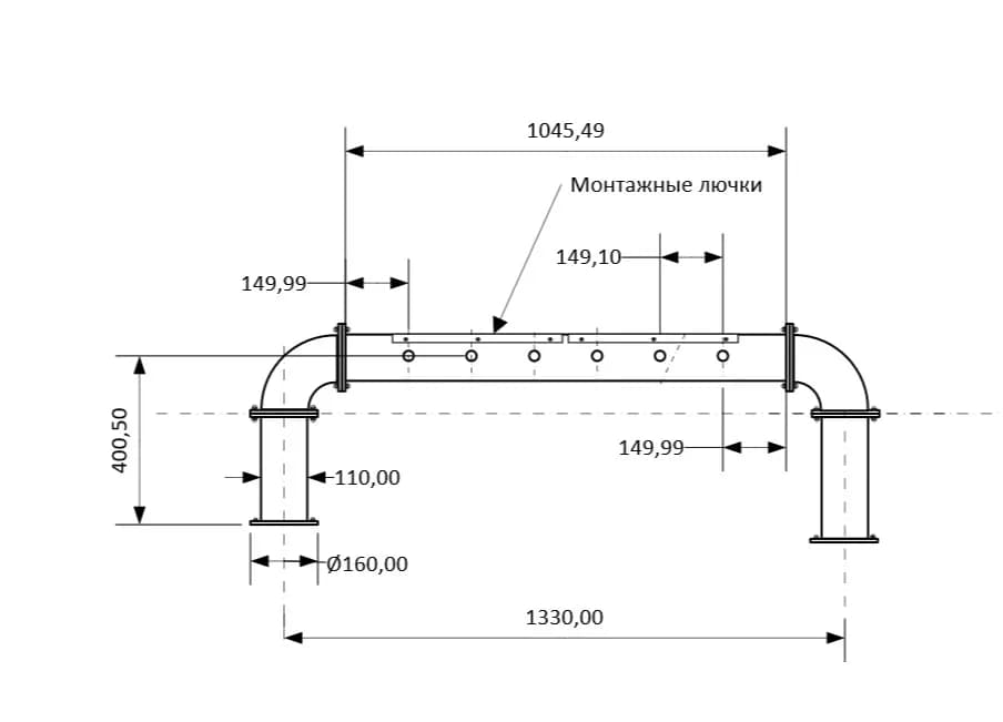 П-образная на 6 ходов под кран